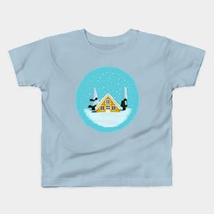 Winter Cabin Kids T-Shirt